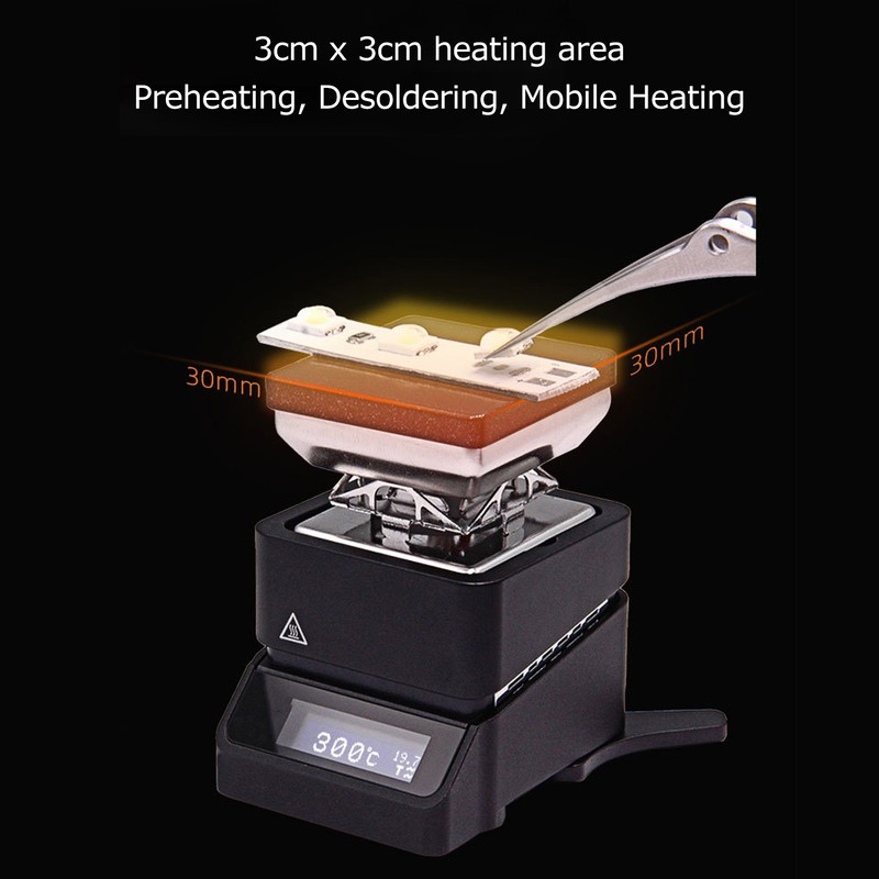 Mini Hot Plate Preheating Station Adjustable Constant Temperature Rework Preheater