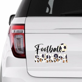 Football Grandpa Sticker, Leopard Print Football Vinly Decal for Cars Laptops, Windows, Walls, Fridge, Toilet and More - Sport Theme Stickers 15in