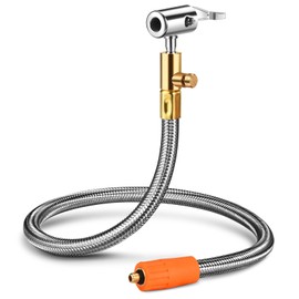 Quick Air Release Extention Replacement Hose for Tire Inflators, Portable Air Compressor, Tire Valve Air Chuck Lock, Air Tire Inflator Pump Hose (24''/60cm)