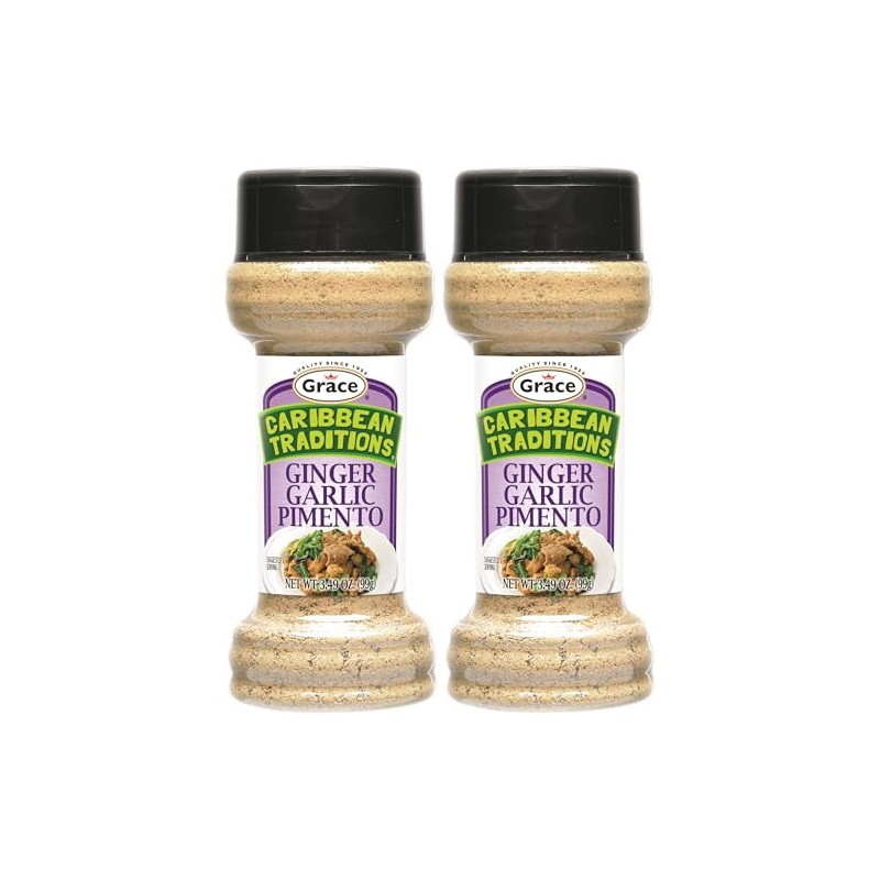 Grace Caribbean Traditions Ginger Garlic Pimento Seasoning 3.49oz - 2