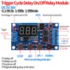 DC 5V-36V Timer Module, Dual-MOS Trigger Cycle Timing Led Relay