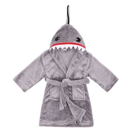 Arctic Paw Boys Girls Soft Plush Fleece Beach Cover up, Shark Grey, XL(10-12 Years)