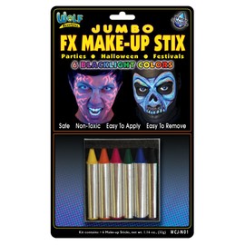 Jumbo Neon/Blacklight FX Make-Up Stix