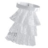 hokojix Detachable Ruffled Jabot Collar Multilayered Lace Collar for Victorian