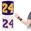 XUZOPIM 2 Sweatbands Wrist Children's Set Sweatbands Kobe 24 Basketball