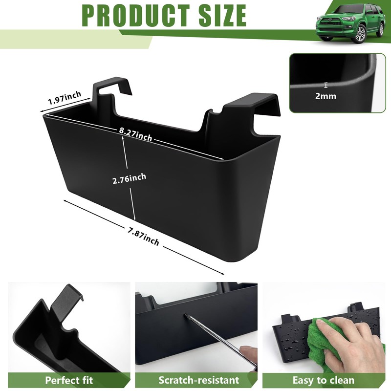 Qyebbk Center Console Organizer for 2010-2024 Toyota 4Runner Hanging Armrest