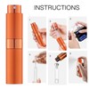 LISAPACK 8ML Atomizer Perfume Spray Bottle for Travel, Empty Refillable