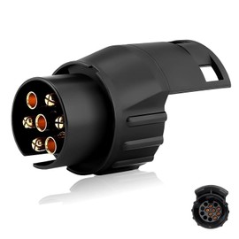 Lunpog Adaptor trailer 7 pin for cars, trucks, caravans, caravans, caravans, towing hitch (1 piece)