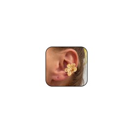 ‌Starfish Shell Ear Cuffs for Women Non Piercing Trendy Summer Earrings Lightweight Beach Jewelry Sun Moon Flower Design Perfect for Vacation Party (Style-F)