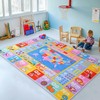 OHDS Kids Playroom Rugs - 4x5 ABC Alphabet, Numbers, Shapes