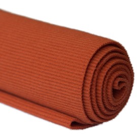 TinaKim - Tela acanalada para la cintura, para chamarra, sudaderas con capucha, bandas para el cuello, material de puños (43 x 8 pulgadas, 18 naranja)