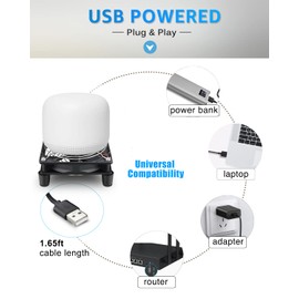 Gdstime 120mm 12cm 5 inches 5V USB Power Cooling Fan for TV Box Router Cooler