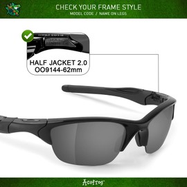 Acefrog 5 Pairs Polarized Replacement Lenses for Oakley Half Jacket 2.0 (OO9144) Sunglasses, Perfectly Fit, Shatterproof, Anti-scratch, Value Pack