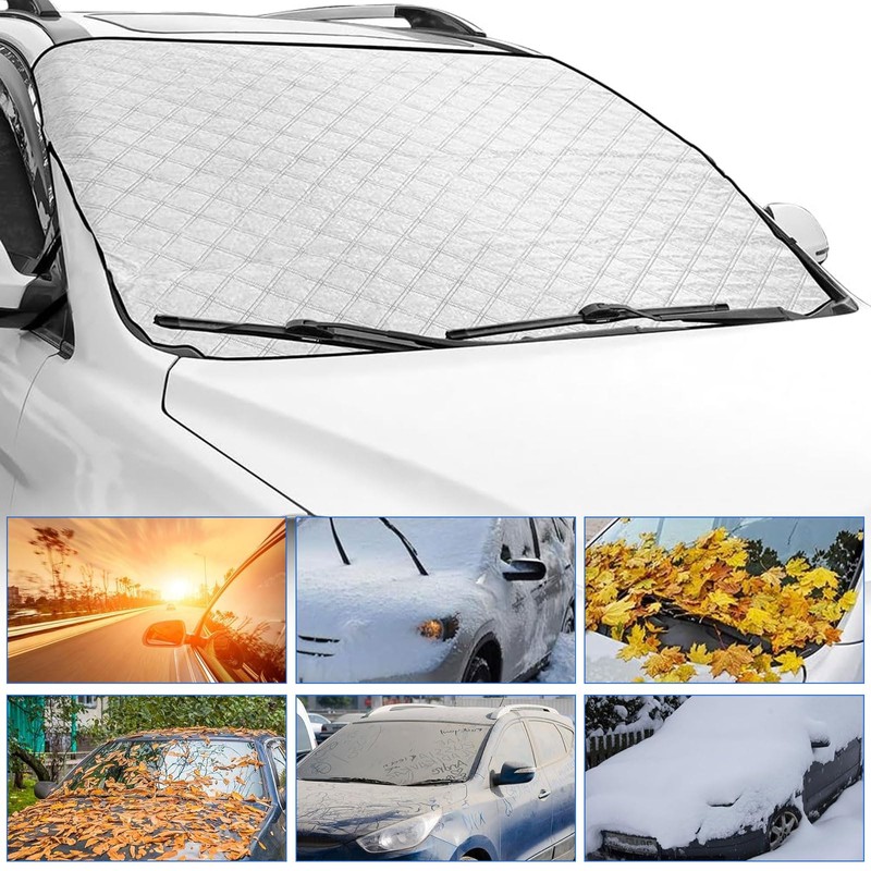 WEXFFU Car Windscreen Cover - Windscreen Covers Frost Car Winter