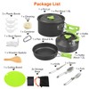 LakeForest 16Pcs Aluminum Camping Cooking Ware Camping Stove Cookware Set