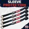 Vehiclex Lasso Wheel Tie Down Straps with Snap Hooks –
