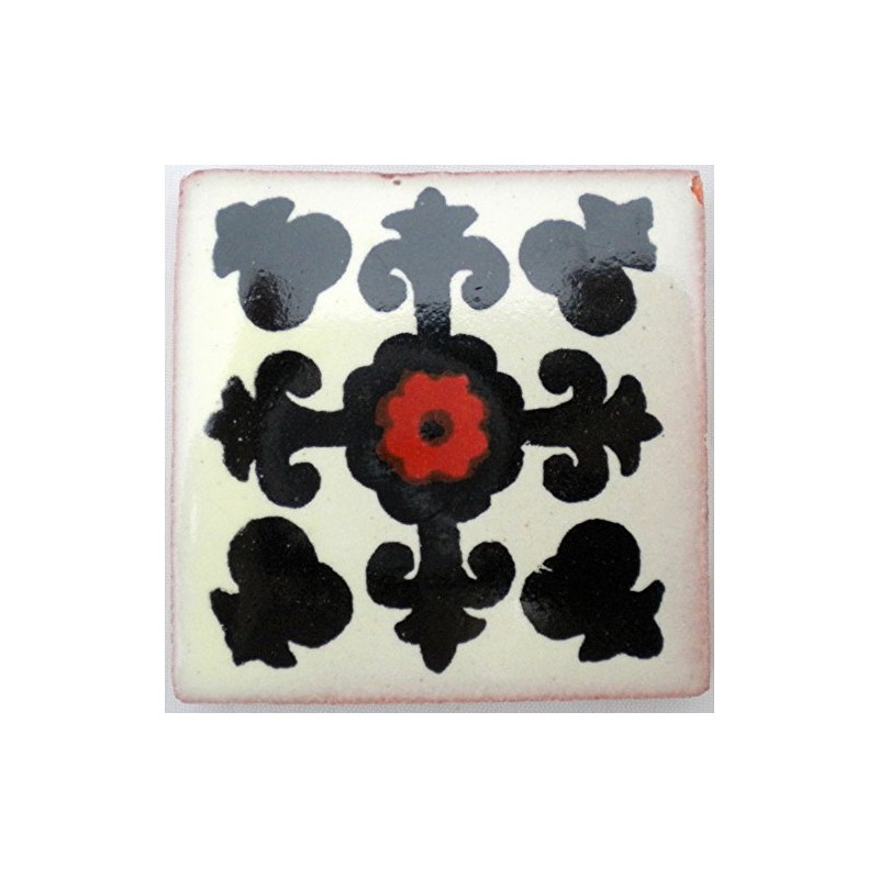 Ceramic Mexican Tile – 5cm- Handmade and Ethically Traded by