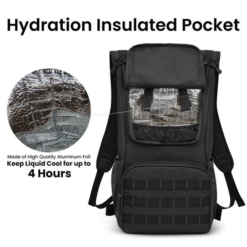 G4Free Military Hydration Backpack with 2L Improved Bladder, Hydration Bladders,