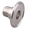 DERNORD 2 Inch Sanitary Tri Clamp to 3/4" Male Tri
