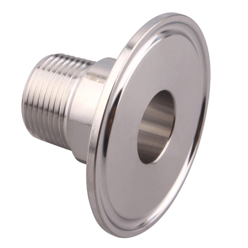 DERNORD 2 Inch Sanitary Tri Clamp to 3/4" Male Tri