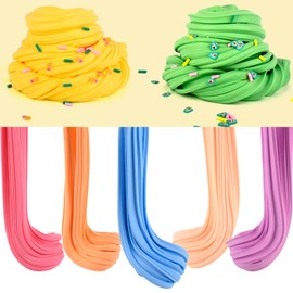 WUHUANIU 20 Packs Multicolor Butter Slime Kit, Super Stretchy & Non-Sticky, Slime Party Favors for Kids & Adults, Goodie Bag Stuffers