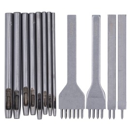 Leather Stitching Punch Set Leather Prong Round Hole Punch Manual Pressure Punch Tool For DIY Leather Craft