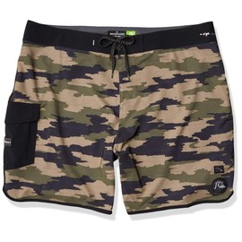 Quiksilver Men's Highline HI Variable SCALLOP19 Boardshort Swim Trunk Board Shorts, Kalamata, 40