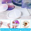 10 Pcs Round & Square Resin Coaster Mould, Non-Toxic Resin