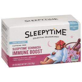 Celestial Seasonings Sleepytime Wellness Echinacea Immune Boost, Caffeine Free, 20 Tea Bags Box