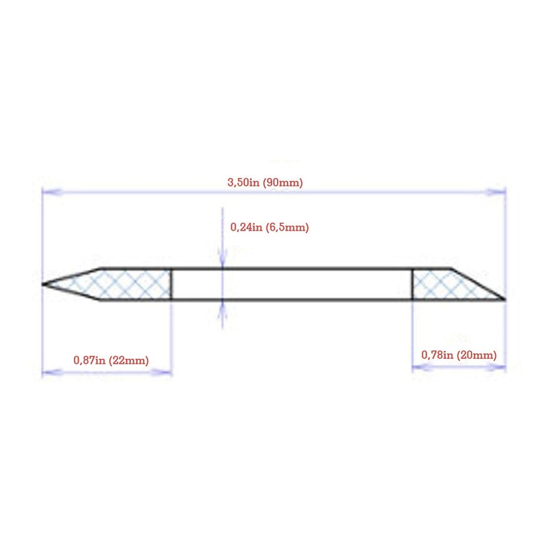 Glass Cuticle Pusher for Manicure and Pedicure - Original Czech