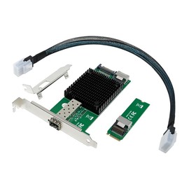 FVZWKHD M.2 10G Server Network Card M.2 M X520-DA1 10G SFP+ Fiber Optic Industrial Computer Server Network Card JL82599EN Chip