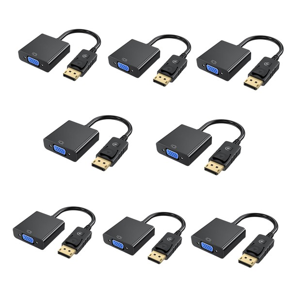 DTianSir Display Port to VGA Adapter,Gold-Plated DP to VGA Converter(Male