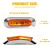 ALFU 40PCS Amber DC 12-24V LED Trailer Lights Side Marker