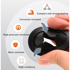 1-3/8 Inch Cable Grommet (35mm) – 7 Pcs Flexible Rubber Hole Covers for Generator Panel, Power Control Boxes, Large Wire Routing (Black)