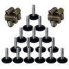 5/16" Threaded Leveling Feet Screw On for Furniture/Table/Chair/Bar Stool Glides,5/16-18