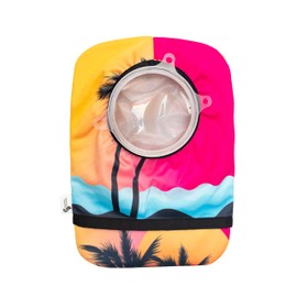 Spoonie Threads Sunrise Elastic Ostomy Bag Cover | Fashionable & Adjustable Colostomy Stoma Ileostomy Pouches | Sunrise, 5x8 (Small Opening)