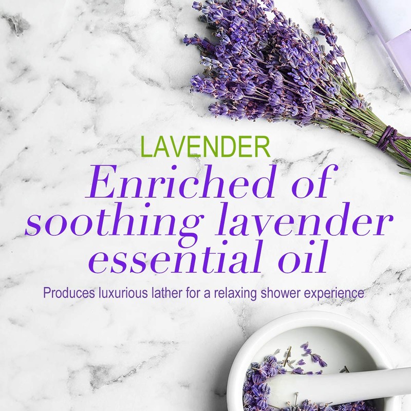 Luseta Lavender and Collagen Body Wash 33.8oz, Lightly Scented Daily