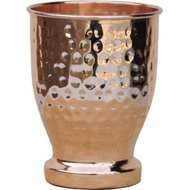 ANCIENTIMPEX Pure Copper Tumbler, (Modern - Hammered) Lacquered-Free, Unlined and UNCOATED - 550 Ml
