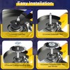 3PCS 5/8"-11 Angle Grinder Extension Shaft Connecting Rod with Adjustable