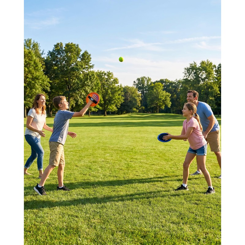 NEO-SPLASH Catch Ball Set Throwing Game with 2 Discs and
