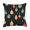 Mid Century Modern,Christmas Holiday, Retro 50's, Nostalgic Throw Pillow