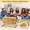 AugFir Raffle Drum, Heavy Duty Raffle Ticket Spinner Cage with