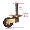 Solid Brass Castors Antique Style Movable Old Style Load Capacity