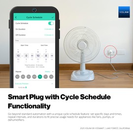 YoLink Smart Energy Plug 15A, LoRa Control up to 1/4 Mile, High-Power Appliances, Cylce Timer, Real-Time Power Monitor, Overload Protection, Notifications, Alexa, Google, IFTTT, Hub Included