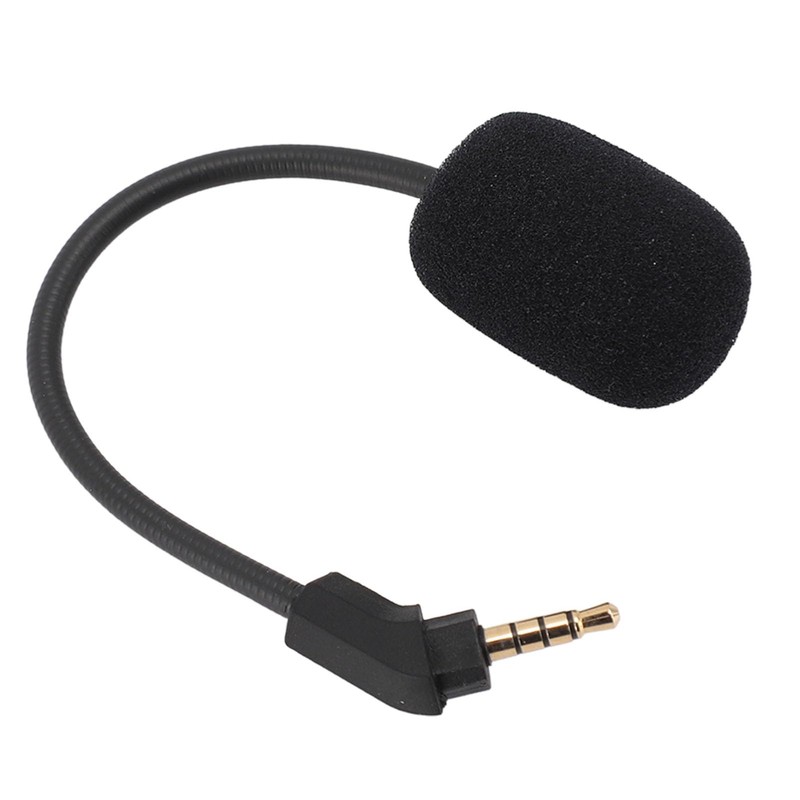 Detachable Headphone Mic, Bendable Noise Cancelling Plug and Play 360