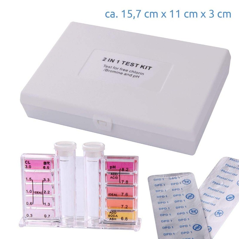 Blueborn Pool Tester Set Water Tester for Chlorine, Bromine &