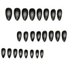 Advanced purple gradient style,Short almond-shaped nails,12 sizes - 24 nail