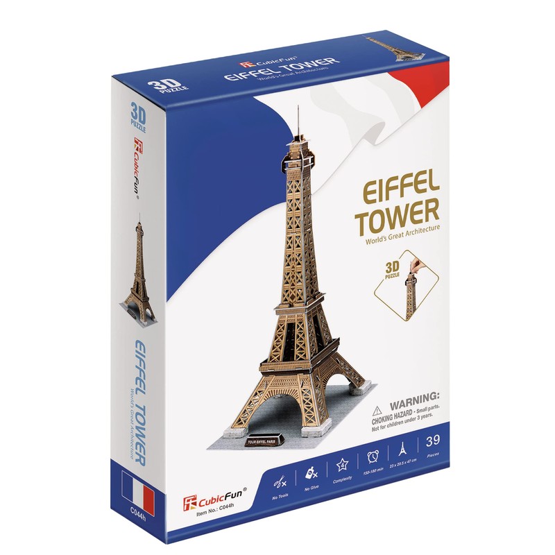 Party town C044H Eiffel Tower Adult and 3D Puzzle Blue