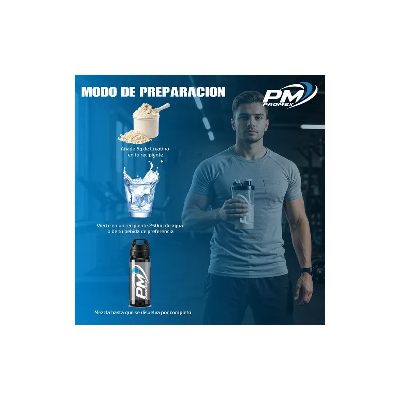 Creatina Monohidratada Promex 1kg 200 Servicios Sabores Naranja