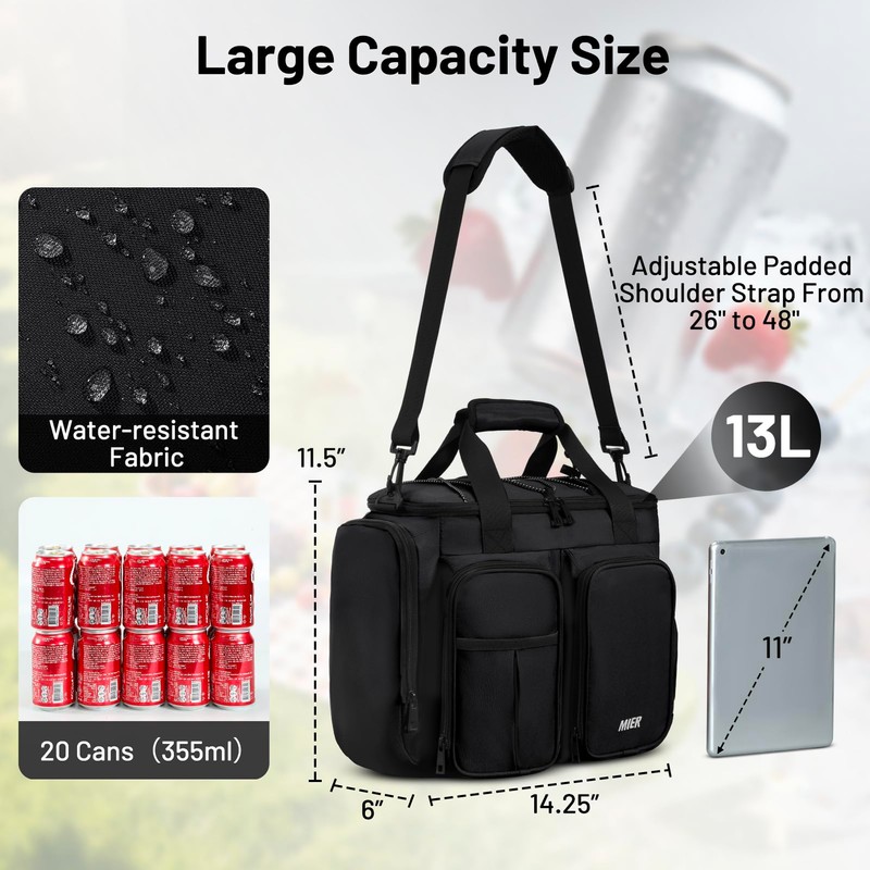 MIER Lunch Box for Men Heavy Duty Insulated Lunch Bag